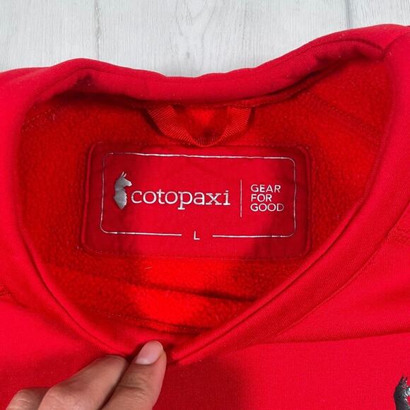 Cotopaxi Womens Size Large Sambaya Crewneck Red Sweater Fleece Sweatshirt - Picture 4 of 12